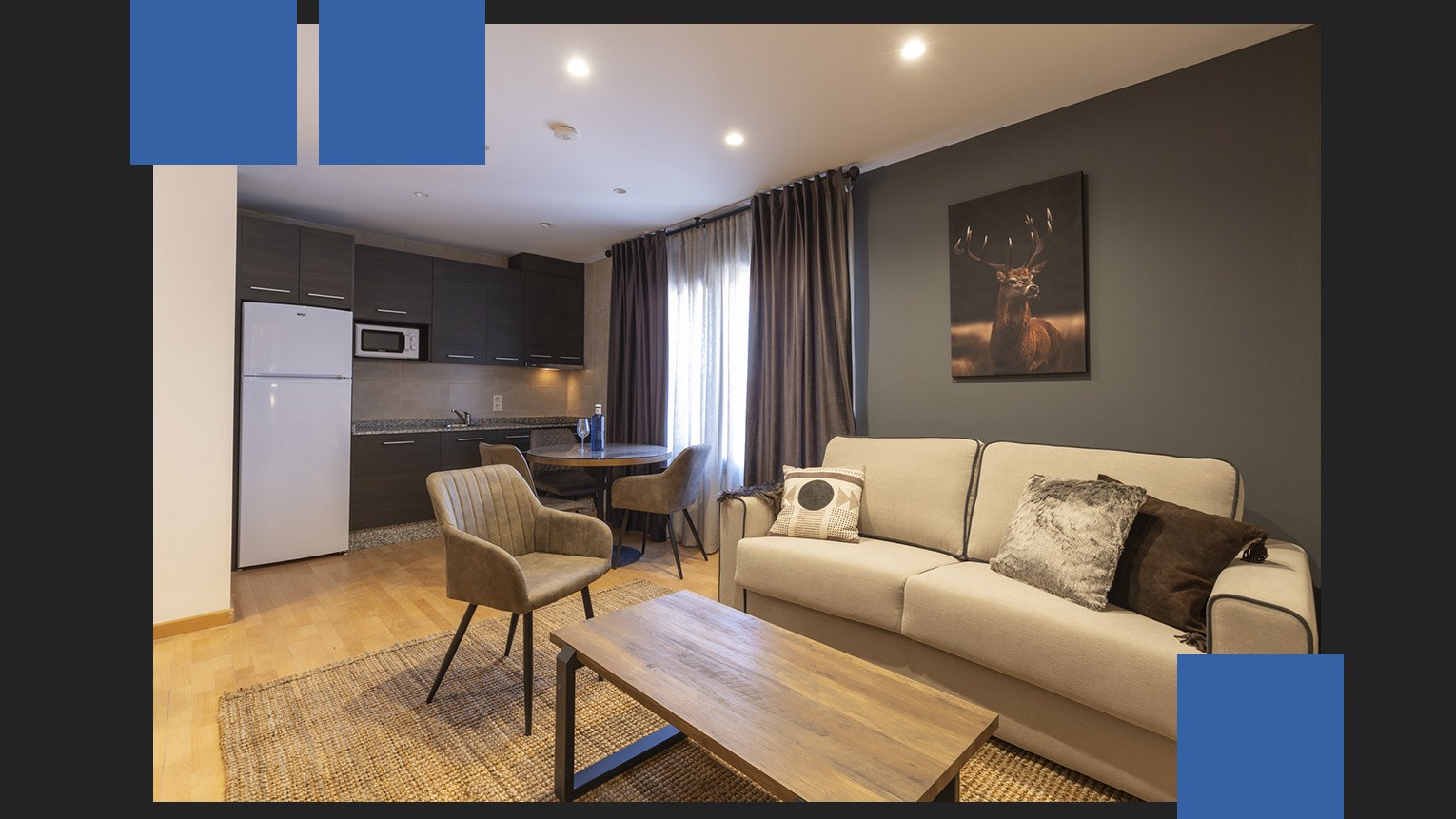 Apartamento de un dormitorio de la galería oficial de BIBO Sierra Nevada. La unidad concreta se confirma en la propuesta.