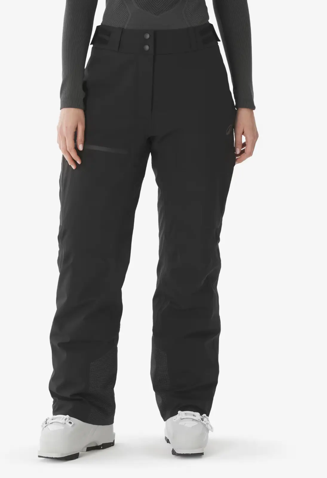 Pantalón negro de nieve para mujer disponible en alquiler