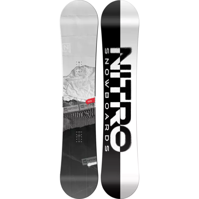 Tabla de snowboard Nitro Prime Raw Wide de gama intermedia