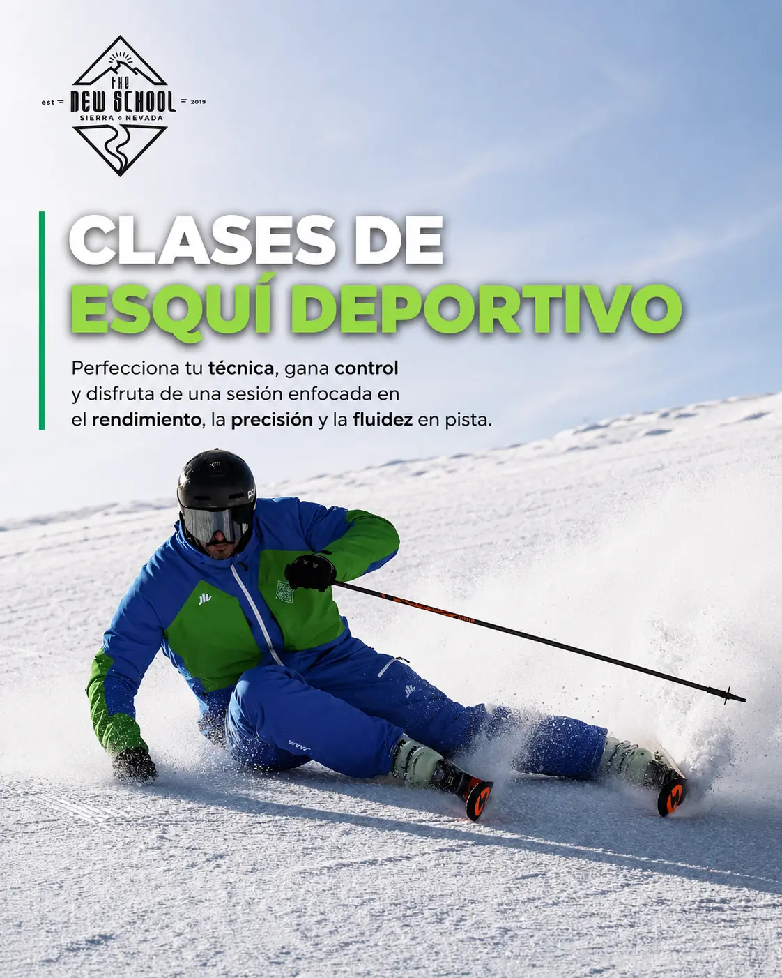 Esquí deportivo en Sierra Nevada con CARV y Cardo