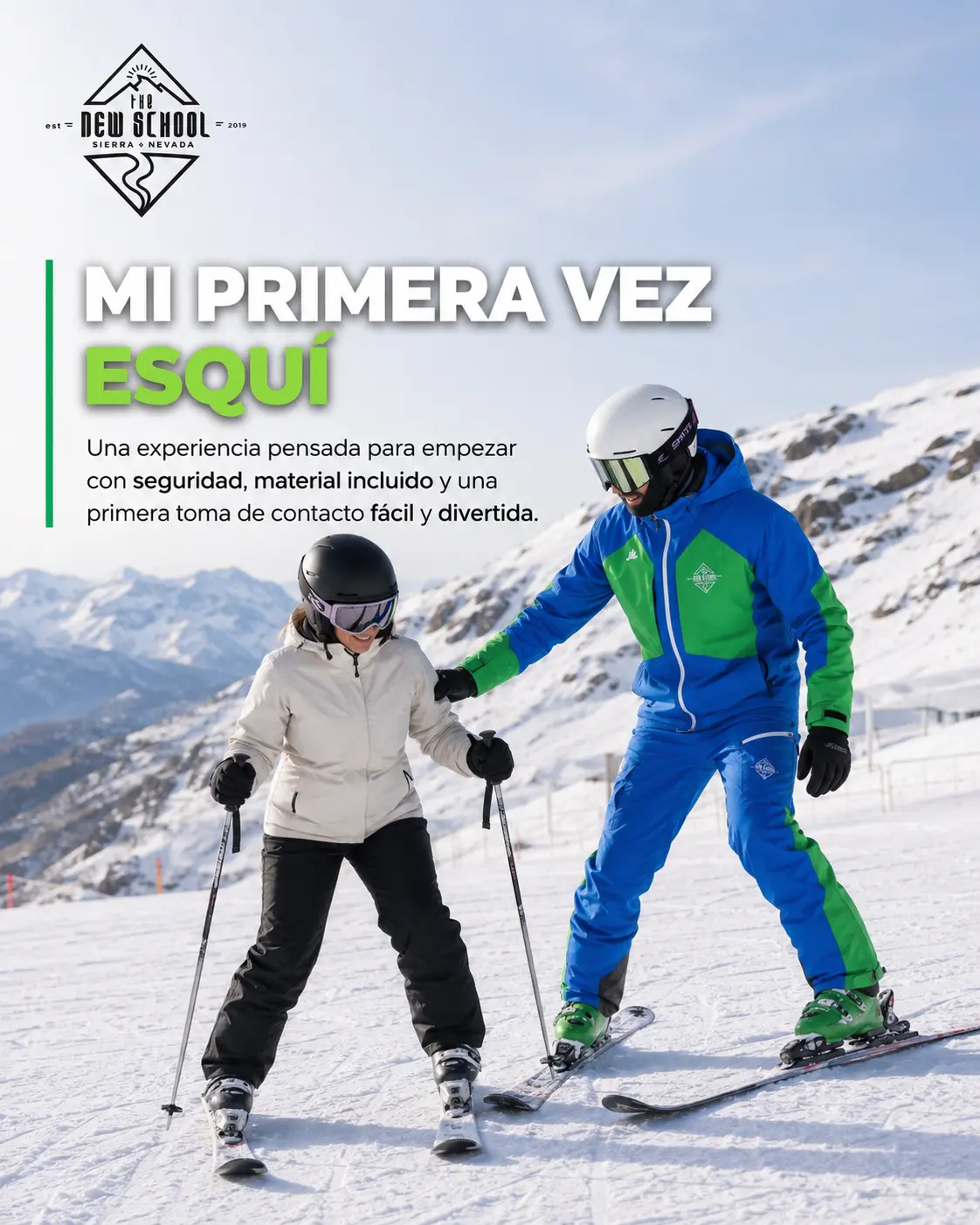 Curso Mi Primera Vez para aprender a esquiar de adulto