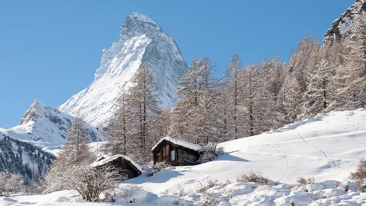 Cervino nevado, Zermatt, Suiza