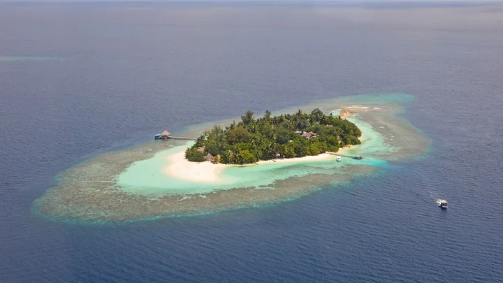 Isla de Bathala: imagen ilustrativa del archipiélago de Maldivas; no es Fulidhoo