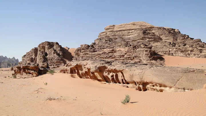 Formaciones de arenisca de Wadi Rum